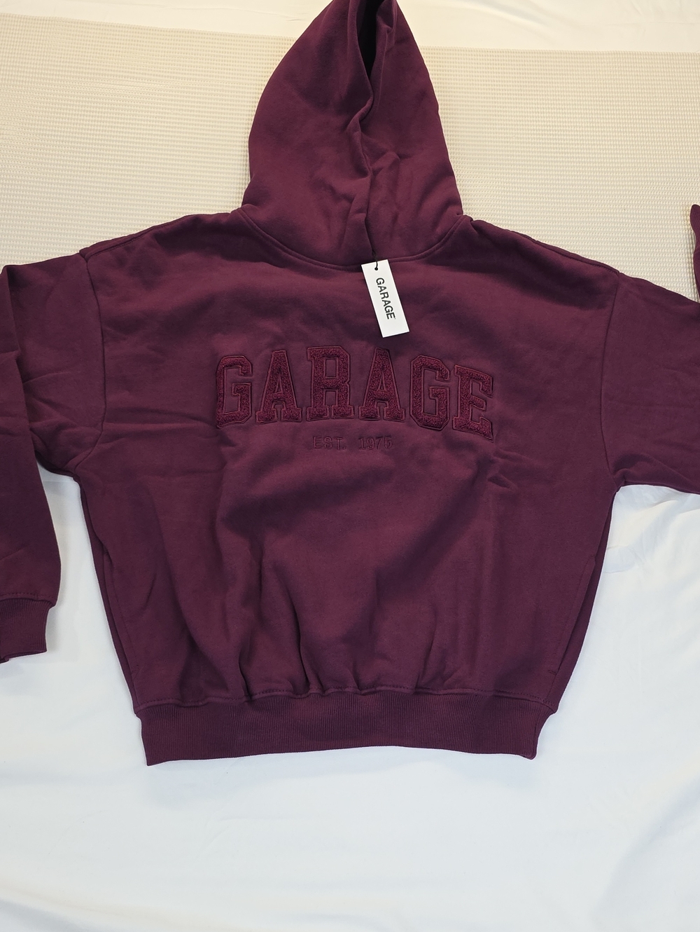 Garage Women's Burgundy Pullover Hoodie XS